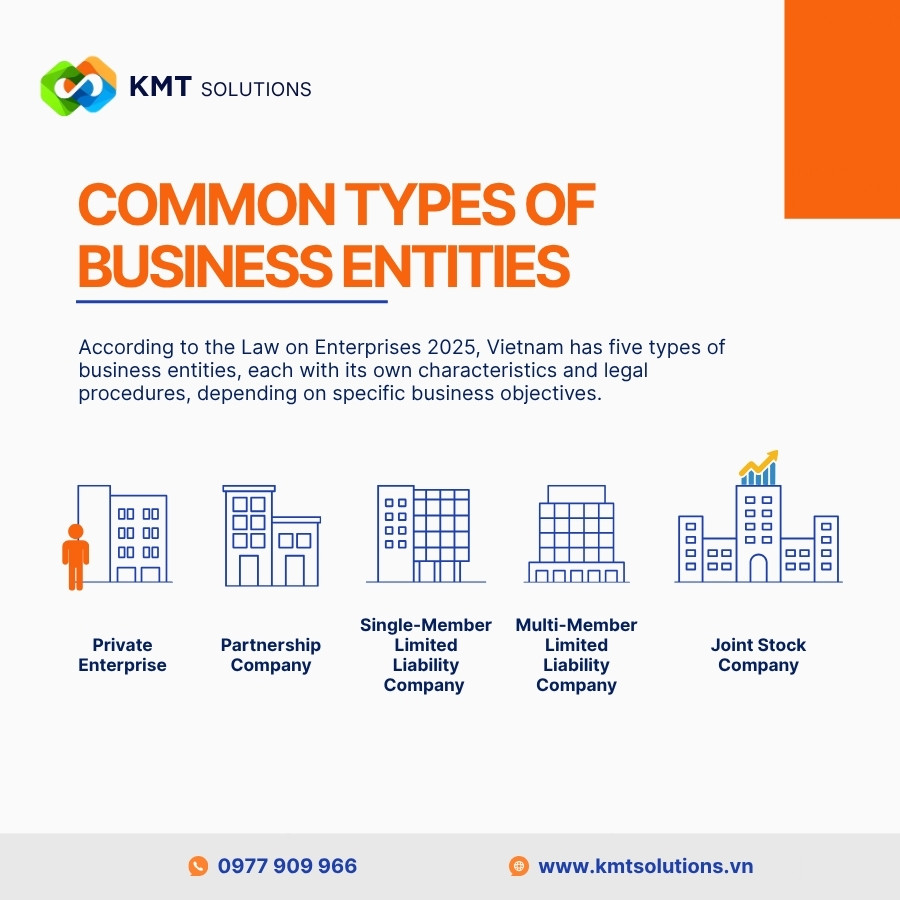 Common types of business entities