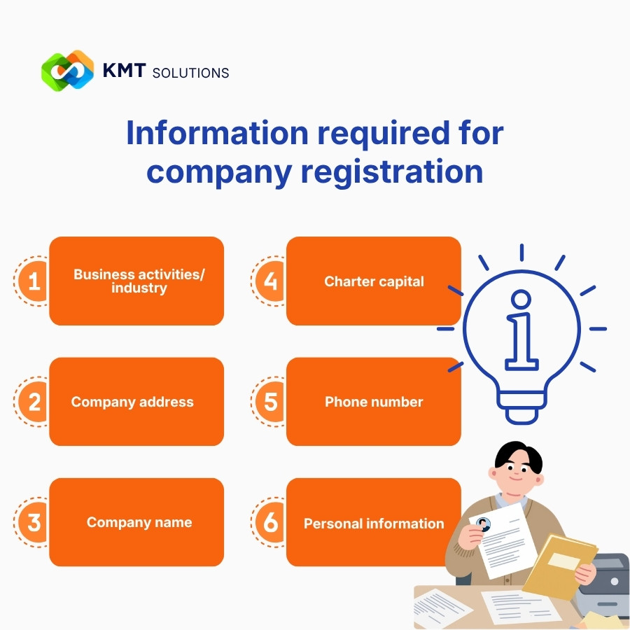 Information required for
company registration