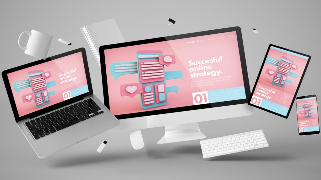 Website responsive screens