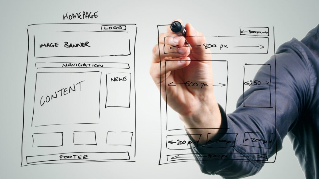 Bố cục website là cách các phần trên trang được tổ chức và sắp xếp để tạo ra một trải nghiệm người dùng hợp lý và thuận tiện